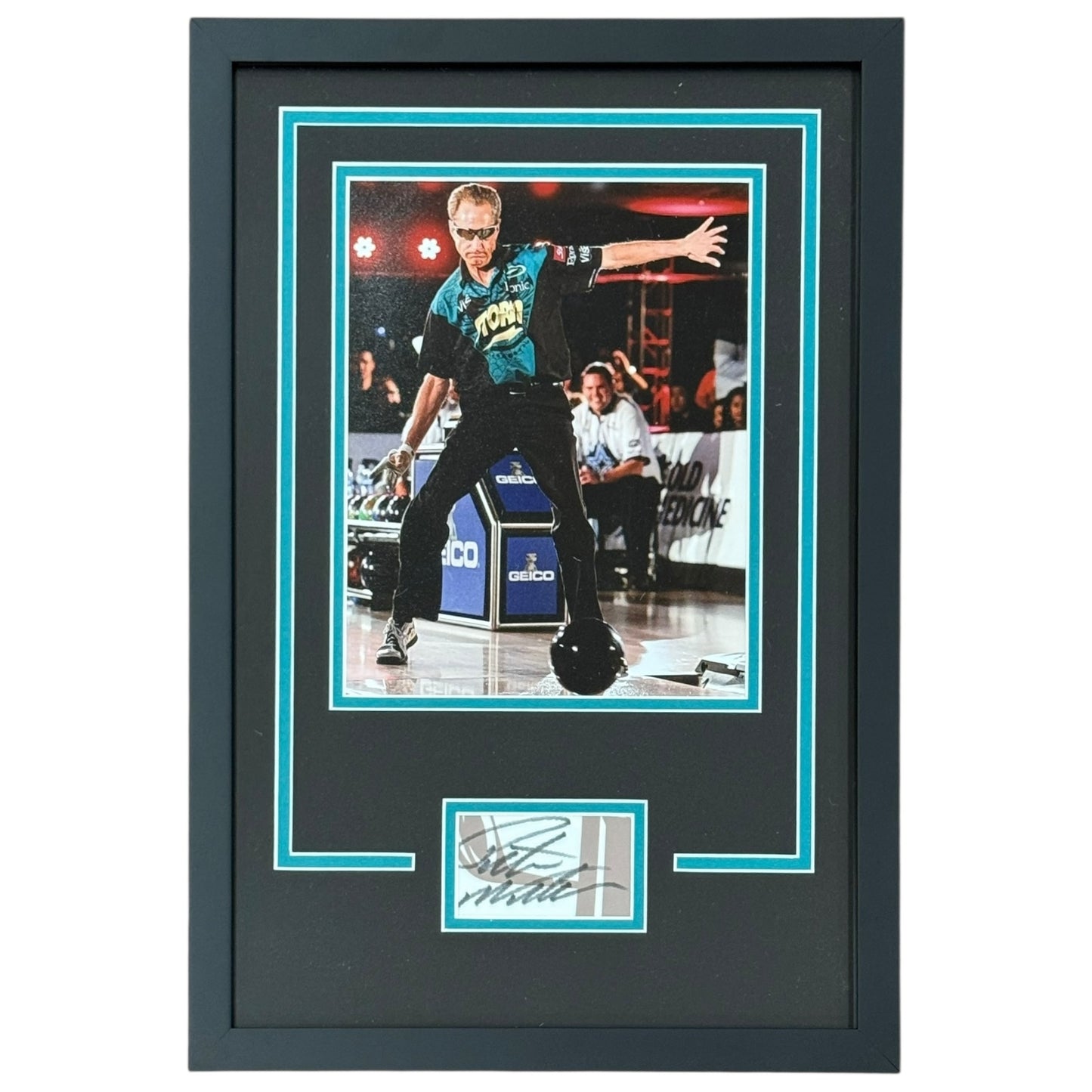 Pete Weber Autographed Bowling "Signature Series" Frame