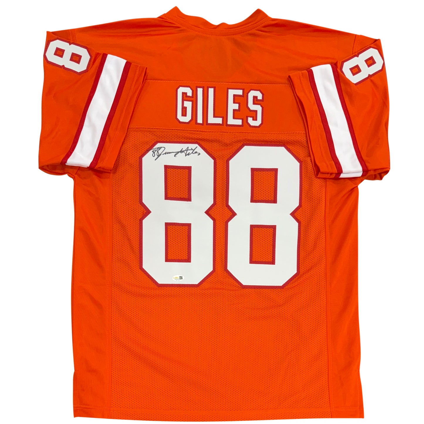 Jimmie Giles Autographed Tampa Bay (Creamsicle Throwback #88) Custom Jersey - JSA