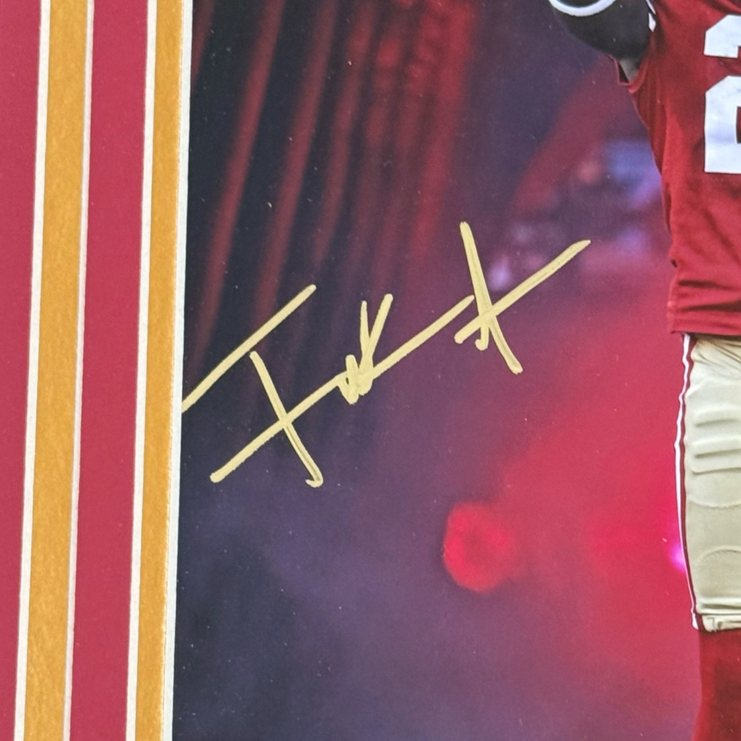 Frank Gore Autographed San Francisco 49ers (Intro) Deluxe Framed 8x10 Photo - JSA