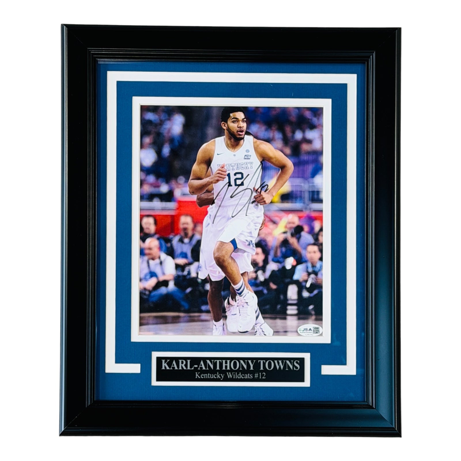 Karl-Anthony Towns Autographed Kentucky Wildcats Deluxe Framed 8x10 Photo - JSA