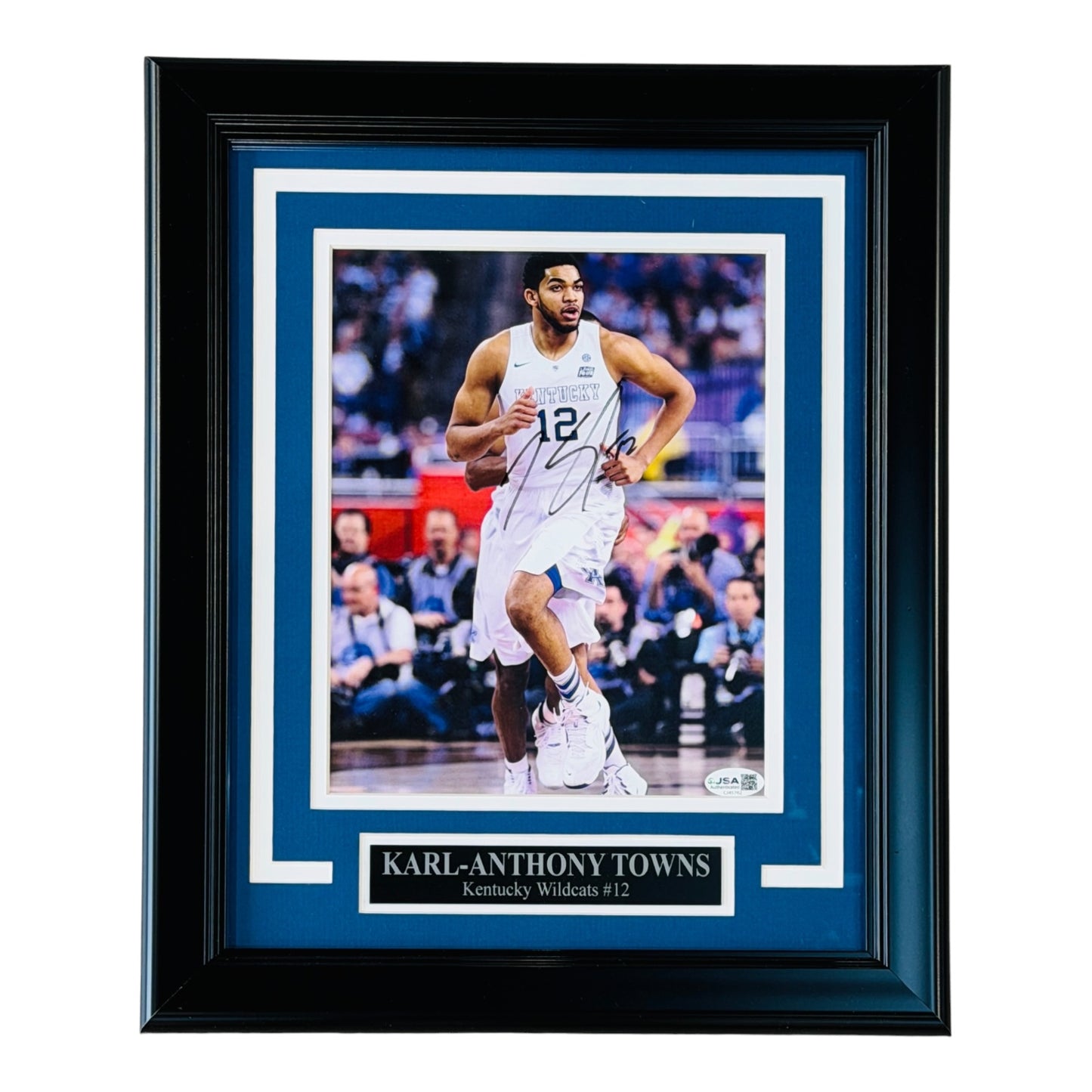 Karl-Anthony Towns Autographed Kentucky Wildcats Deluxe Framed 8x10 Photo - JSA