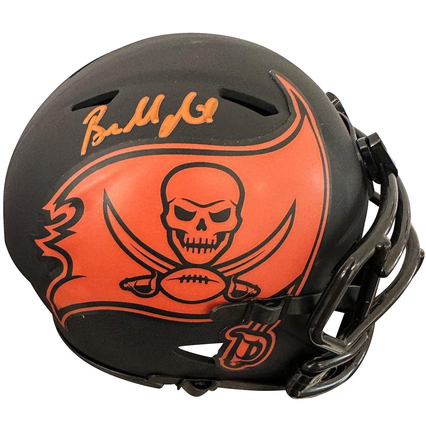 Baker Mayfield Autographed Tampa Bay Buccaneers (ECLIPSE Alternate) Mini Helmet - Beckett