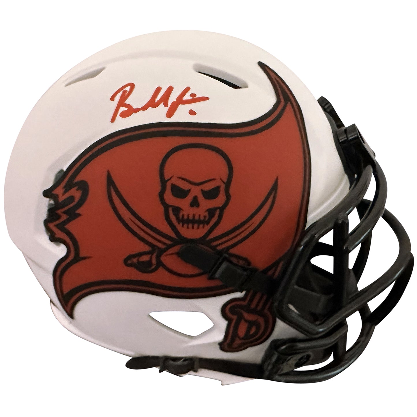 Baker Mayfield Autographed Tampa Bay Buccaneers (LUNAR ECLIPSE Alternate) Mini Helmet - Beckett