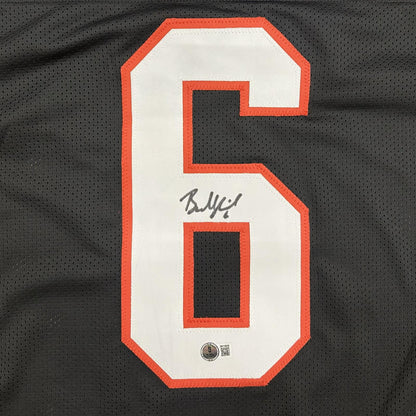 Baker Mayfield Autographed Tampa Bay (Black #6) Custom Jersey - Beckett