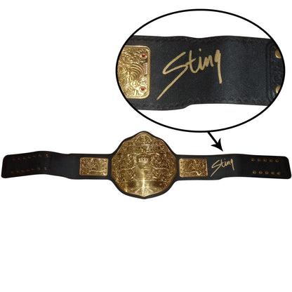 Sting Autographed World Heavyweight Wrestling Championship Title Belt - JSA