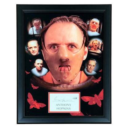 Anthony Hopkins Autographed Silence Of The Lambs Dr. Hannibal Lecter 14x18 Deluxe Framed Collage - JSA