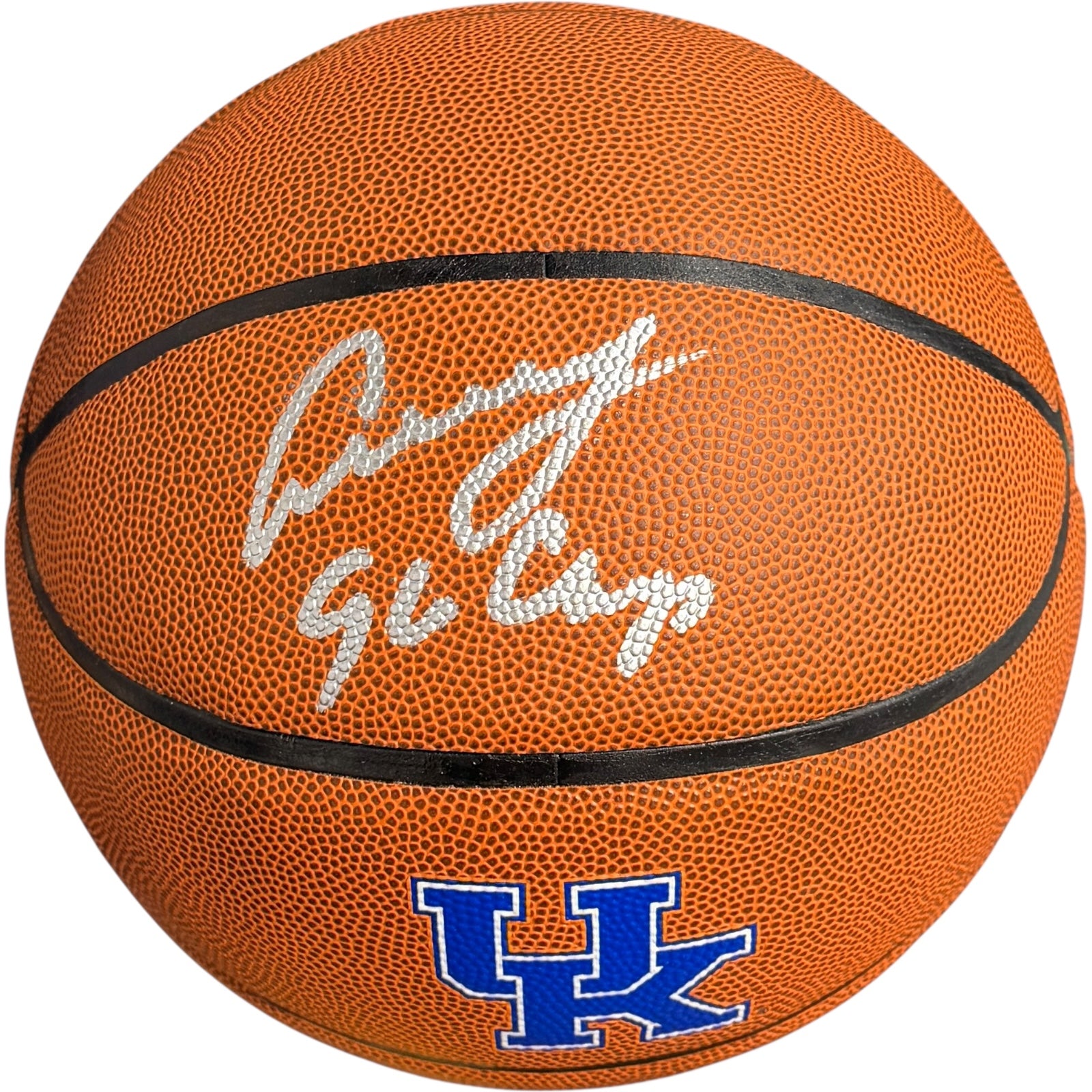 Antoine Walker Autographed Kentucky Wildcats Logo Basketball w/ 96 Champs - JSA