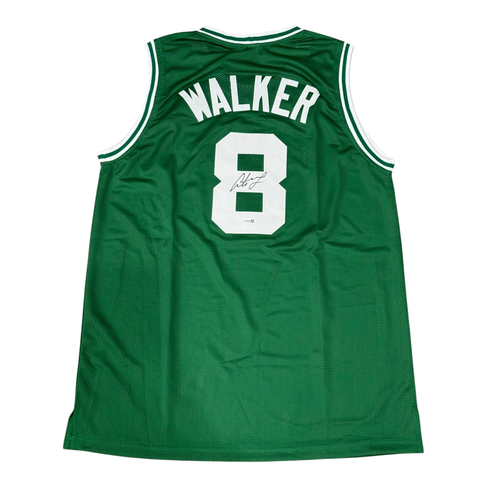 Antoine Walker Autographed Boston (Green #8) Custom Jersey - JSA