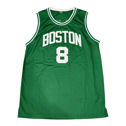 Antoine Walker Autographed Boston (Green #8) Custom Jersey - JSA