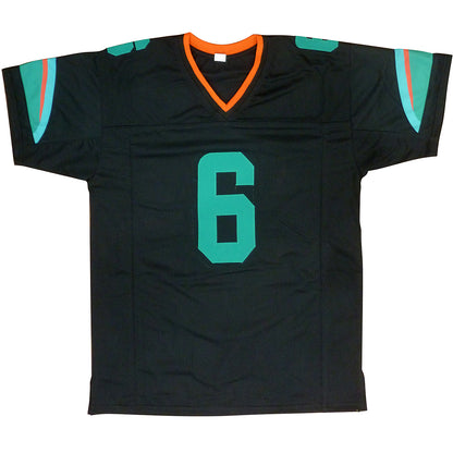 Malik Washington Autographed Miami (Black Rivalries #6) Custom Jersey - JSA