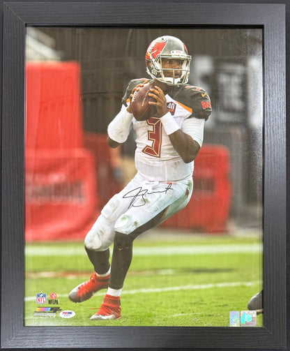 Jameis Winston Autographed Tampa Bay Buccaneers Framed 16x20 Photo - PSA