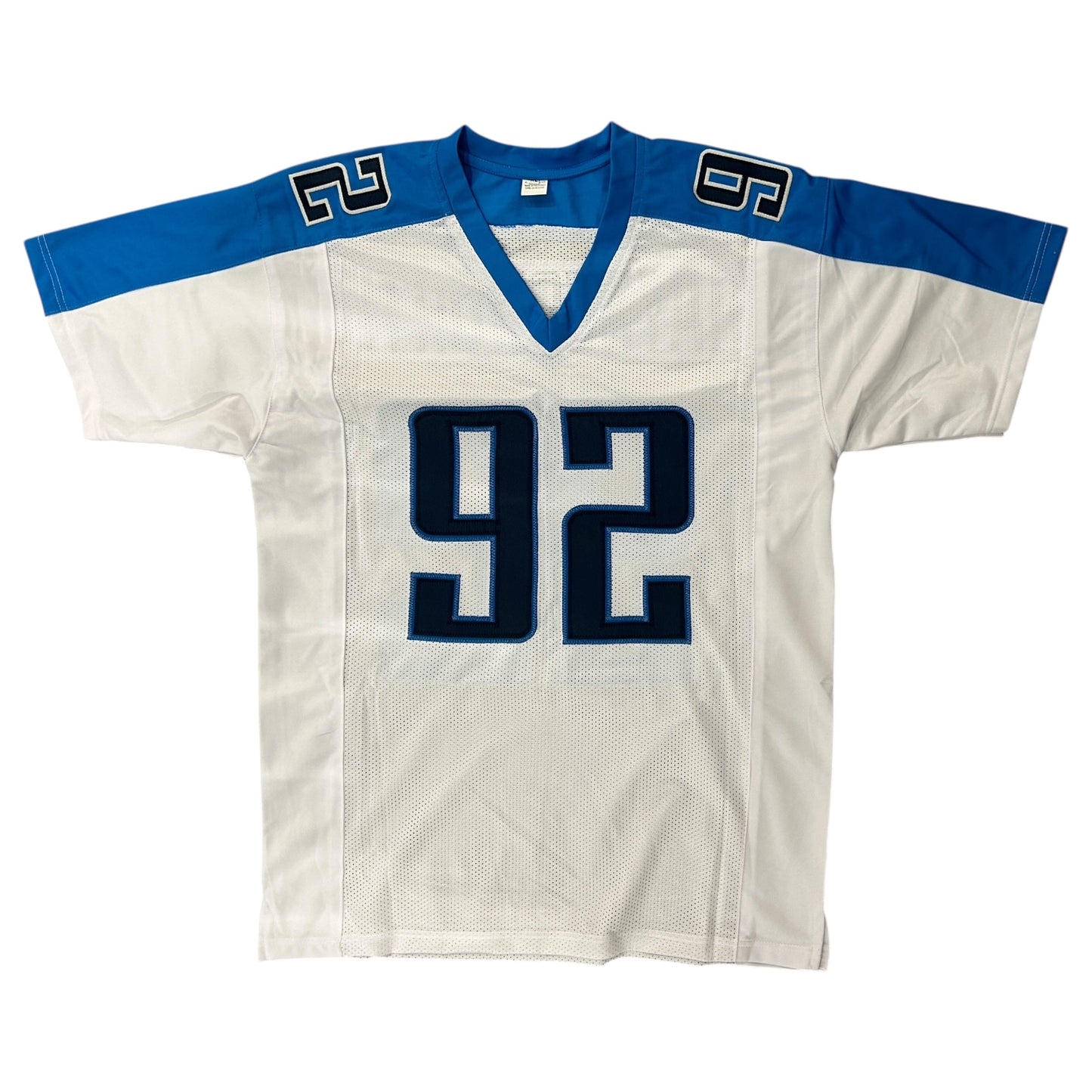 Albert Haynesworth Autographed Tennessee (White #92) Custom Jersey - JSA