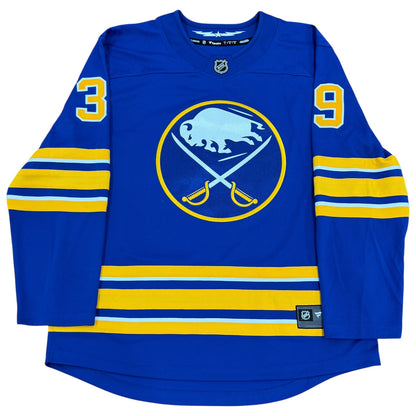 Dominik Hasek Autographed Buffalo Sabres (Blue #39) Authentic Hockey Jersey w/ "HOF 14" - Frozen Pond