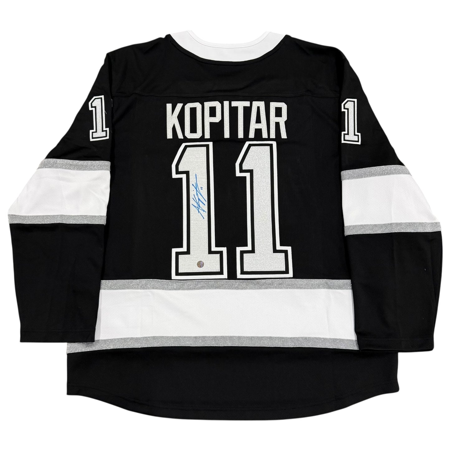 Anze Kopitar Autographed Los Angeles Kings (Black #11) Authentic Hockey Jersey - Frozen Pond