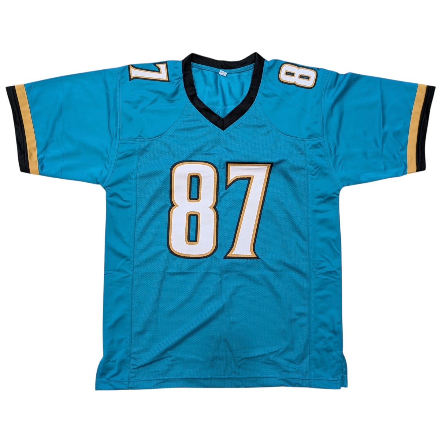 Keenan McCardell Autographed Jacksonville (Teal #87) Custom Jersey - Beckett