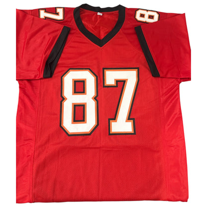 Keenan McCardell Autographed Tampa Bay (Red #87) Custom Jersey - Beckett