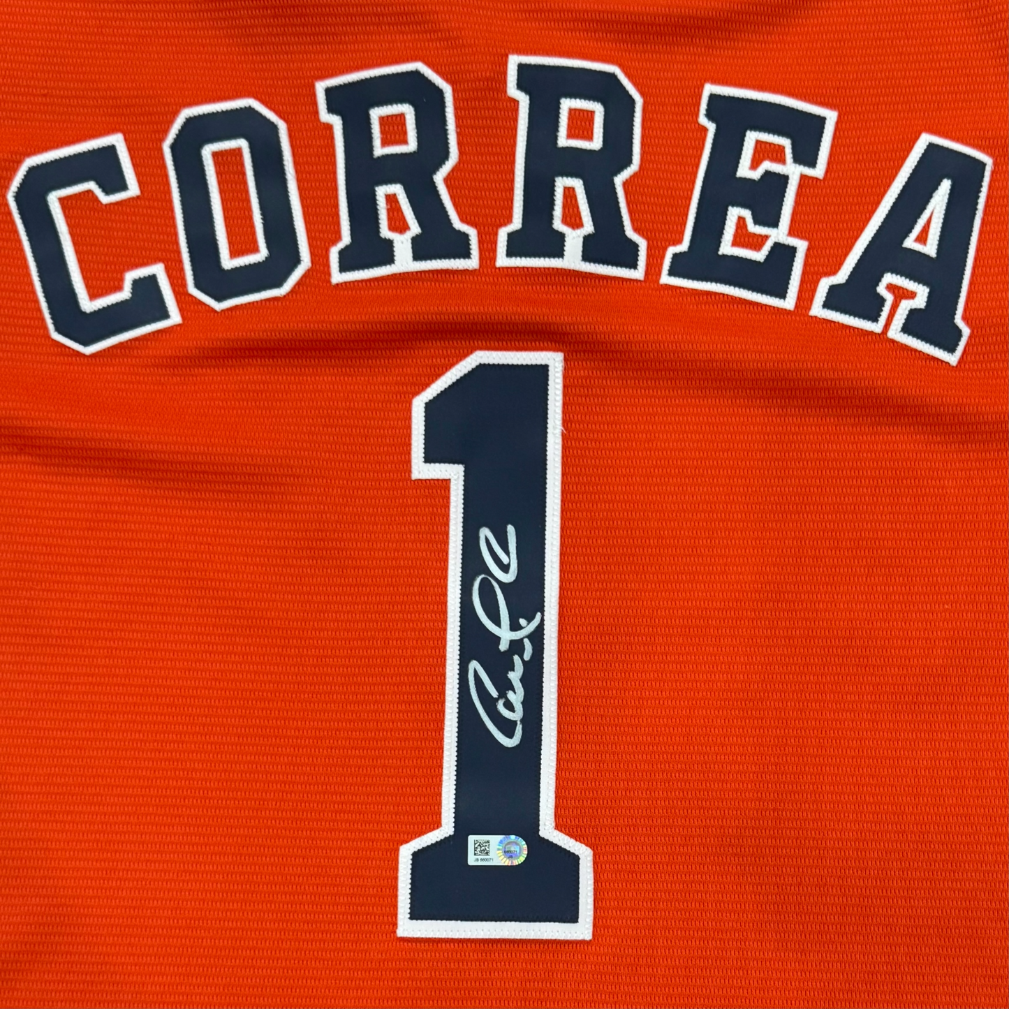 Carlos Correa Autographed Houston Astros (Orange #1) Authentic Jersey - MLB