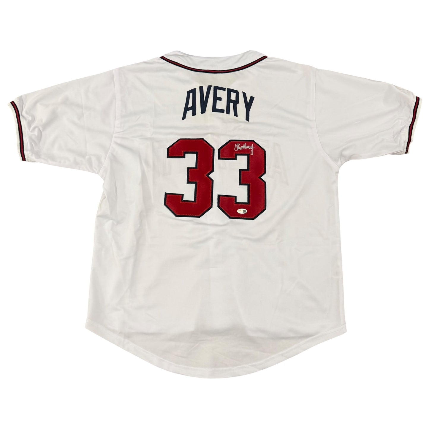Steve Avery Autographed Atlanta Braves (White #33) Custom Jersey - JSA