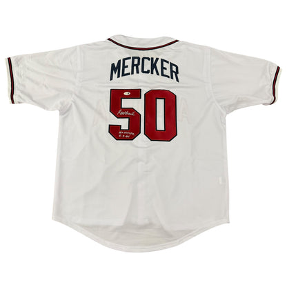 Kent Mercker Autographed Atlanta Braves (White #50) Custom Jersey - JSA