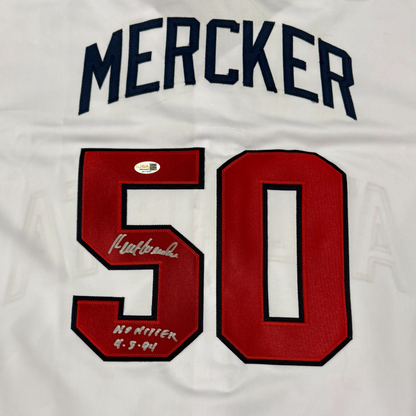 Kent Mercker Autographed Atlanta Braves (White #50) Custom Jersey - JSA