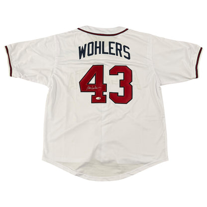 Mark Wohlers Autographed Atlanta Braves (White #43) Custom Jersey - JSA