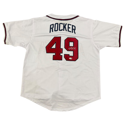 John Rocker Autographed Atlanta Braves (White #49) Custom Jersey - JSA