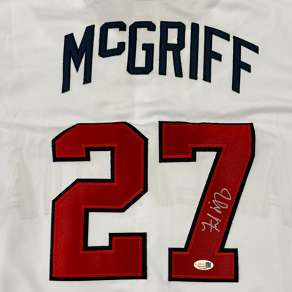 Fred McGriff Autographed Atlanta Braves (White #27) Custom Jersey - JSA