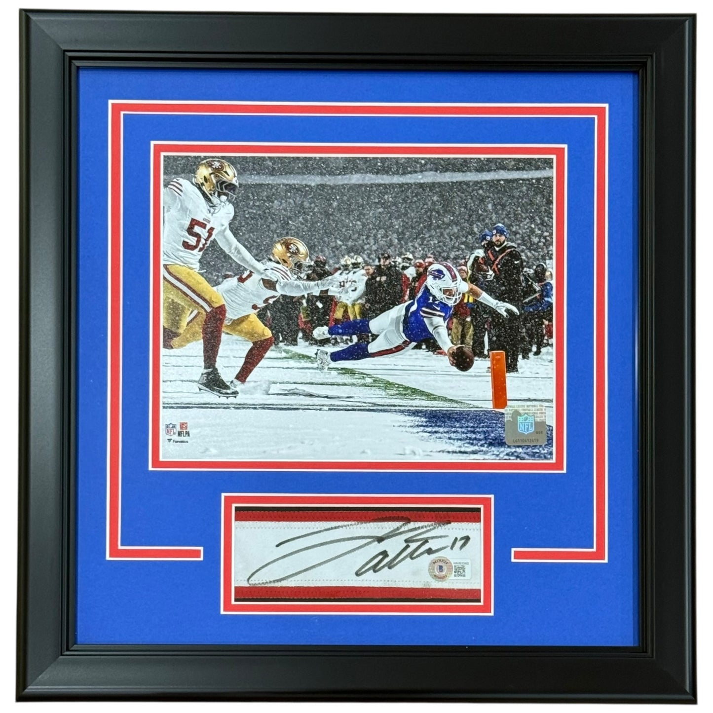 Josh Allen Autographed Buffalo Bills "Signature Series" Frame - Beckett