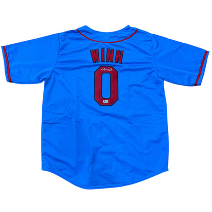 Masyn Winn Autographed St. Louis (Baby Blue #0) Custom Jersey - Beckett