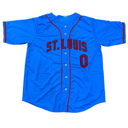 Masyn Winn Autographed St. Louis (Baby Blue #0) Custom Jersey - Beckett