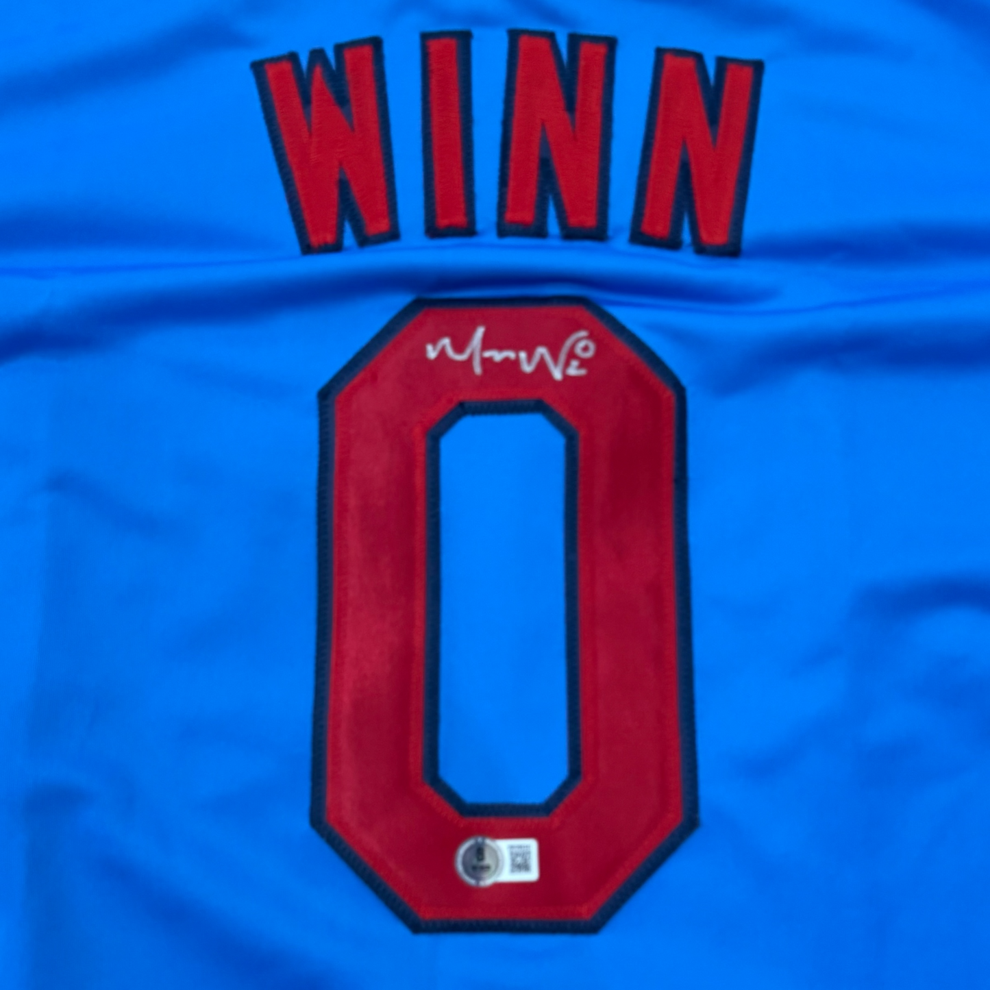Masyn Winn Autographed St. Louis (Baby Blue #0) Custom Jersey - Beckett
