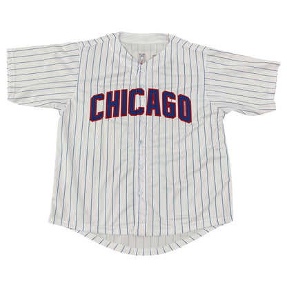 Mark Grace Autographed Chicago (Pinstripe #17) Custom Jersey - JSA
