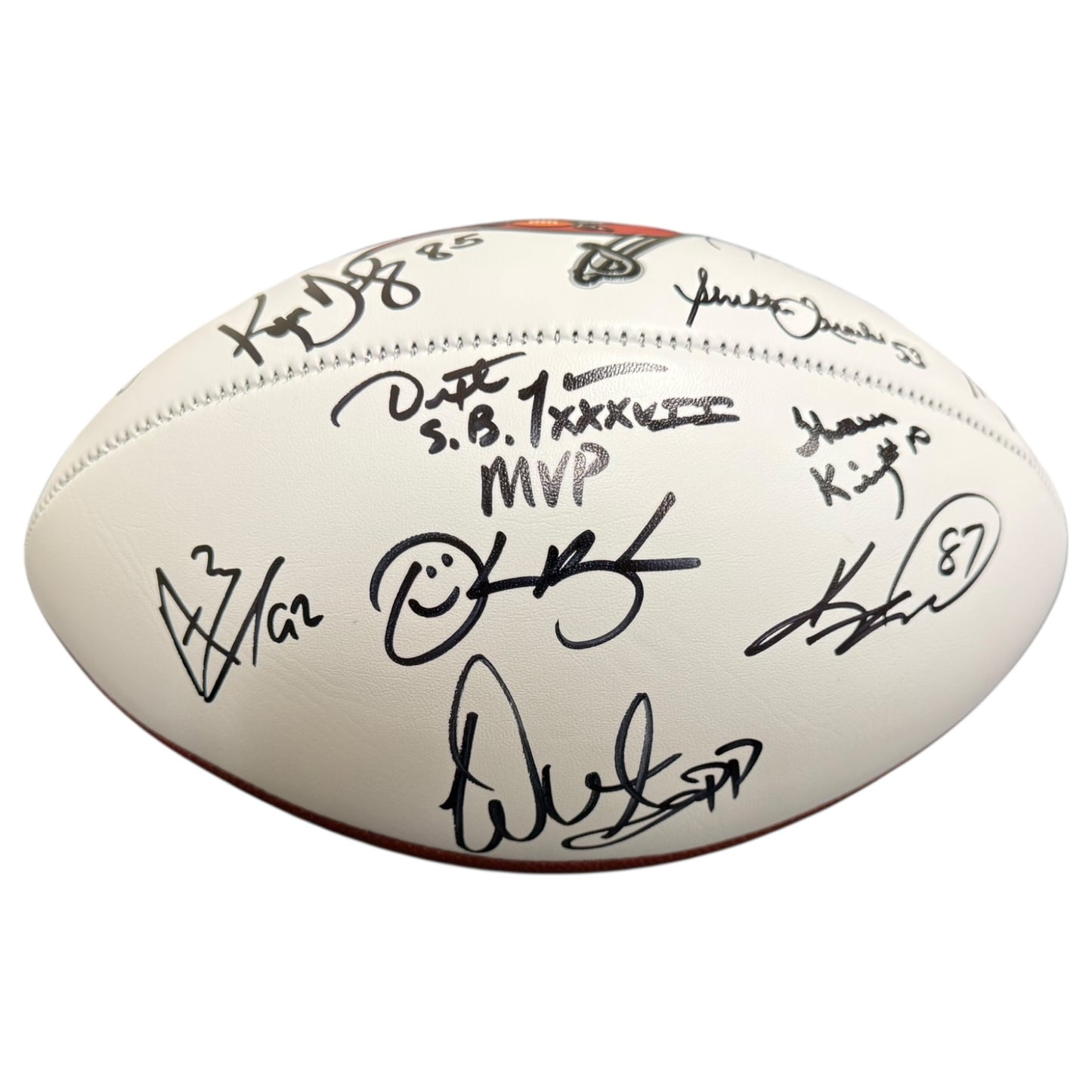 Tampa Bay Buccaneers Super Bowl XXXVII Champs Team Autographed Logo Football - 12 Autographs
