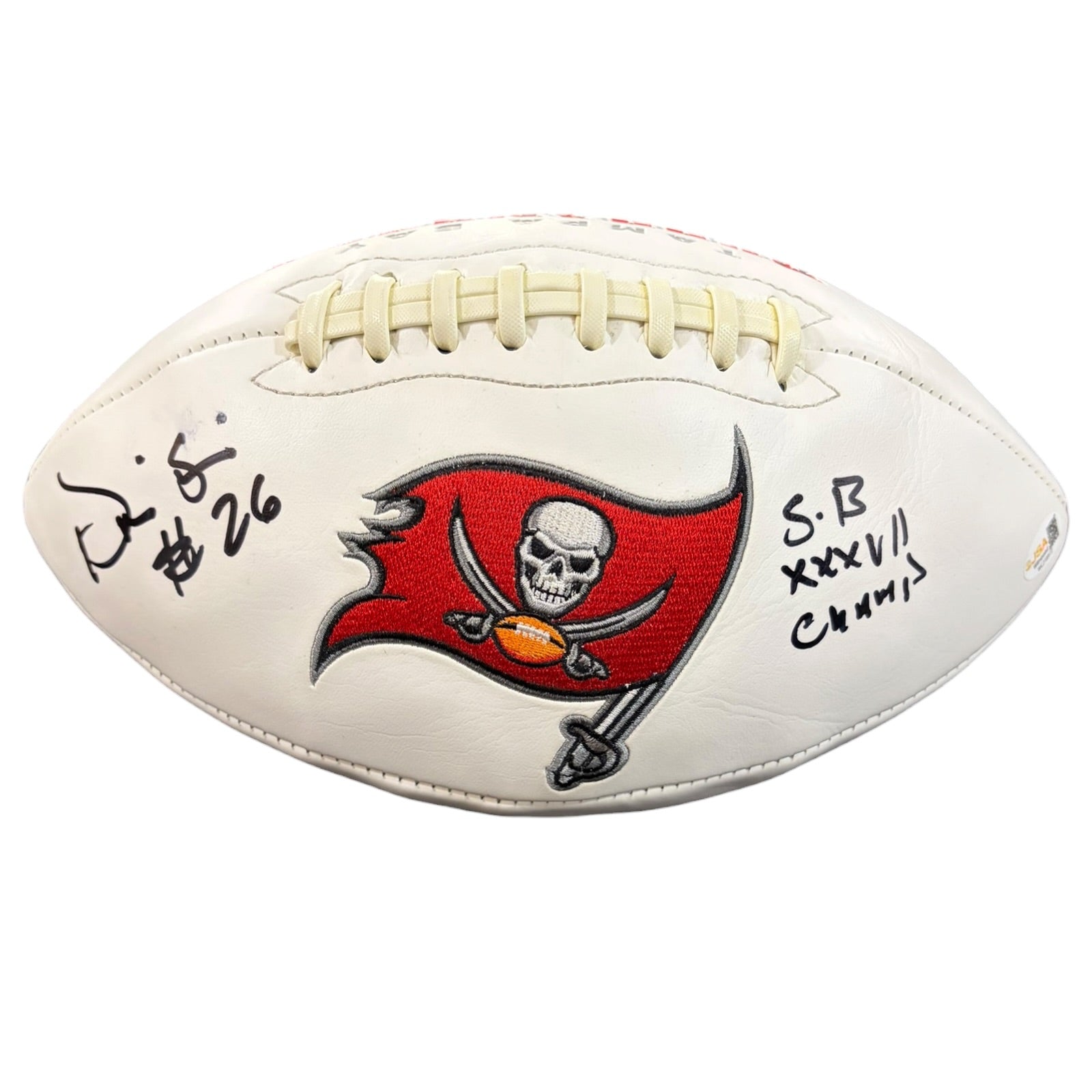 Dwight Smith Autographed Tampa Bay Buccaneers Logo Football