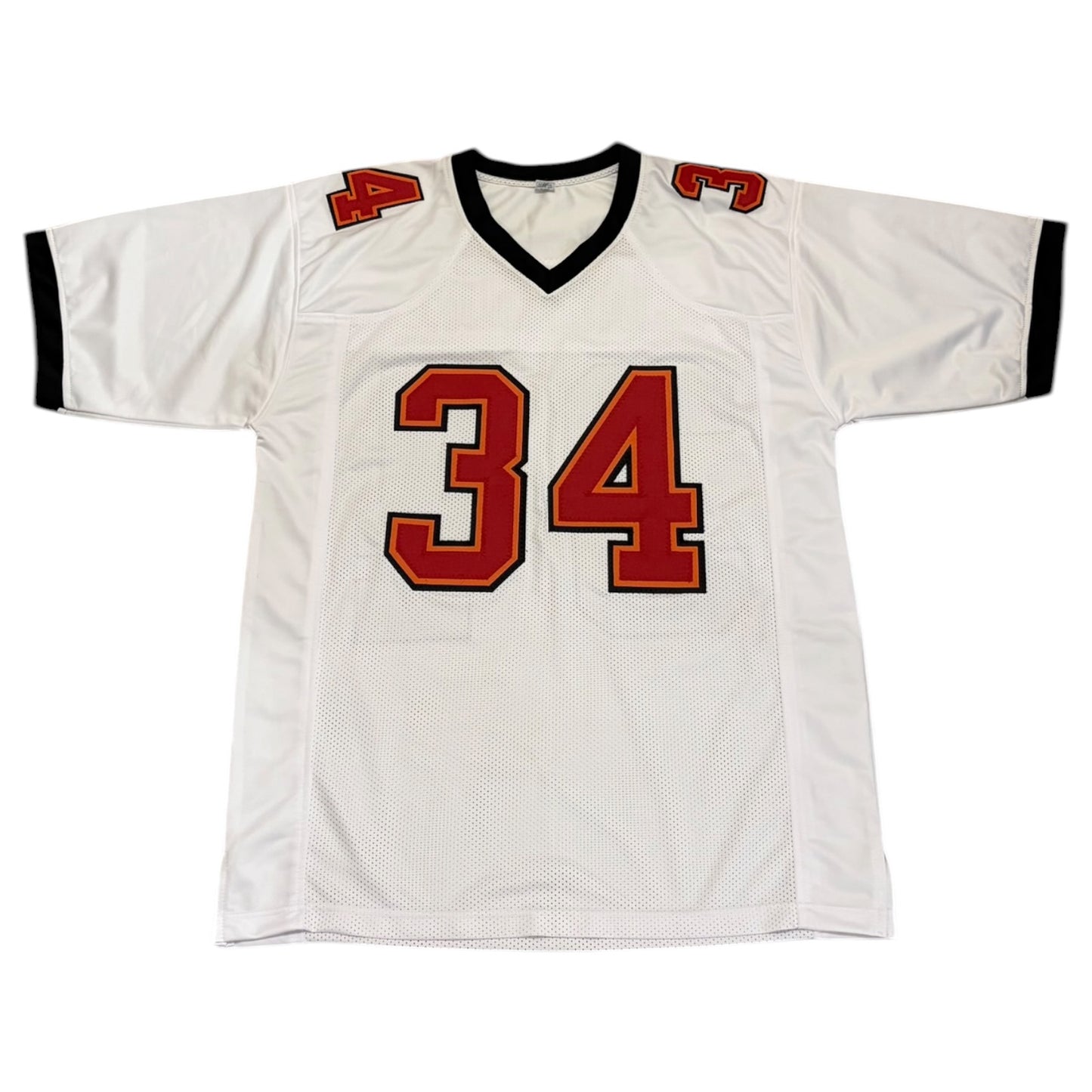 Dexter Jackson Autographed Tampa Bay (White #34) Custom Jersey w/ SB XXXVII MVP - JSA