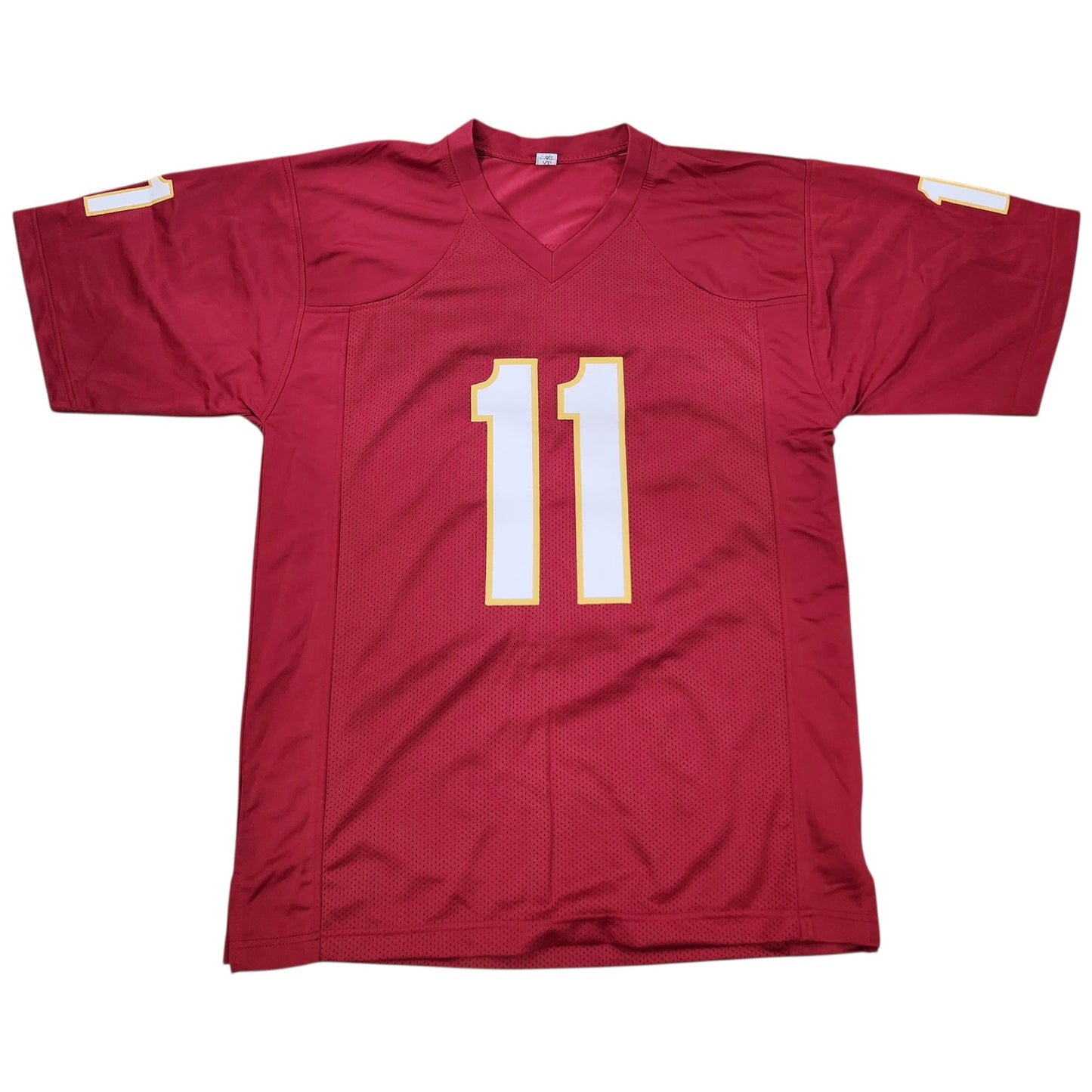 Dexter Jackson Autographed Florida State (Garnet #11) Custom Jersey w/ Go Noles!- JSA