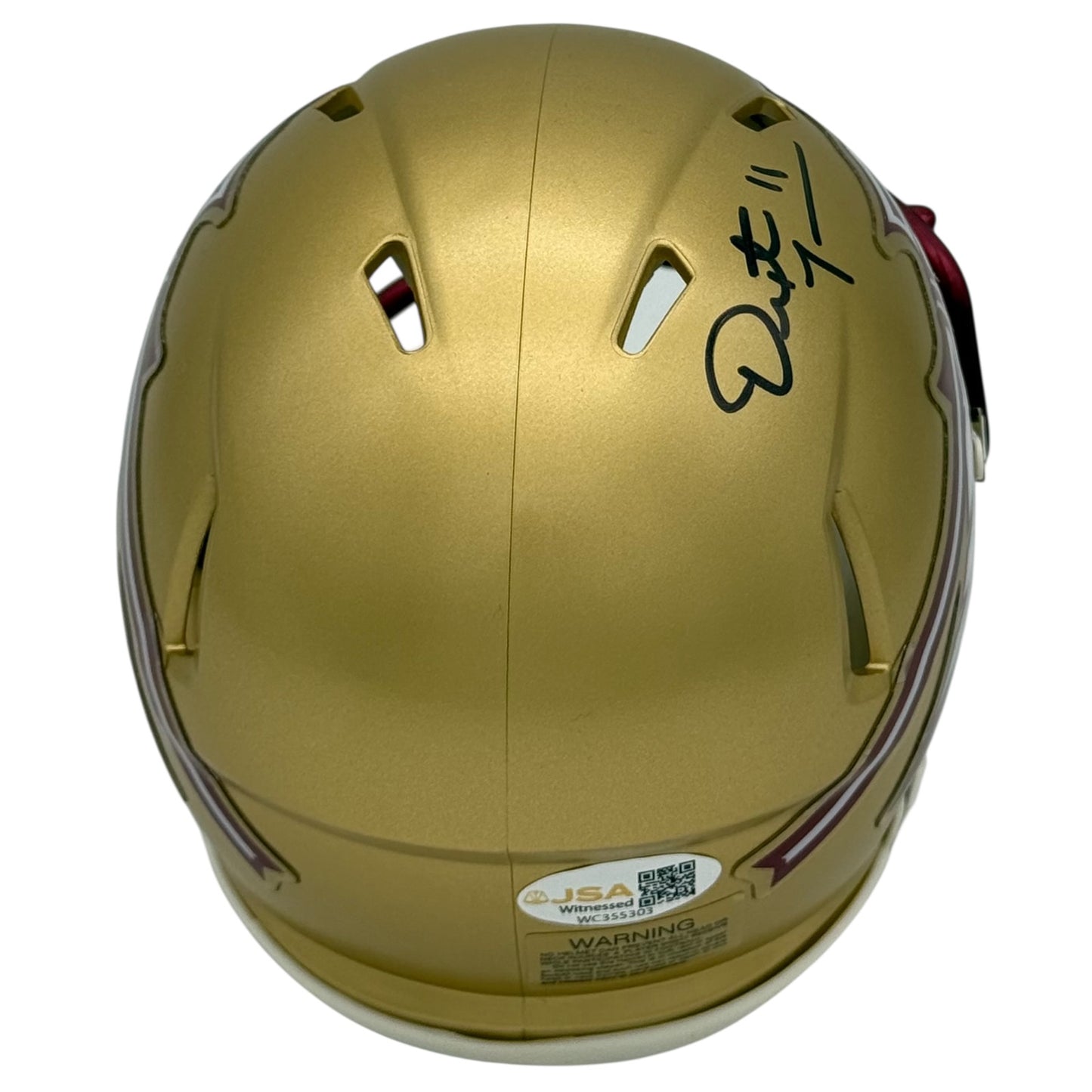Dexter Jackson Autographed Florida State Seminoles Mini Helmet - JSA