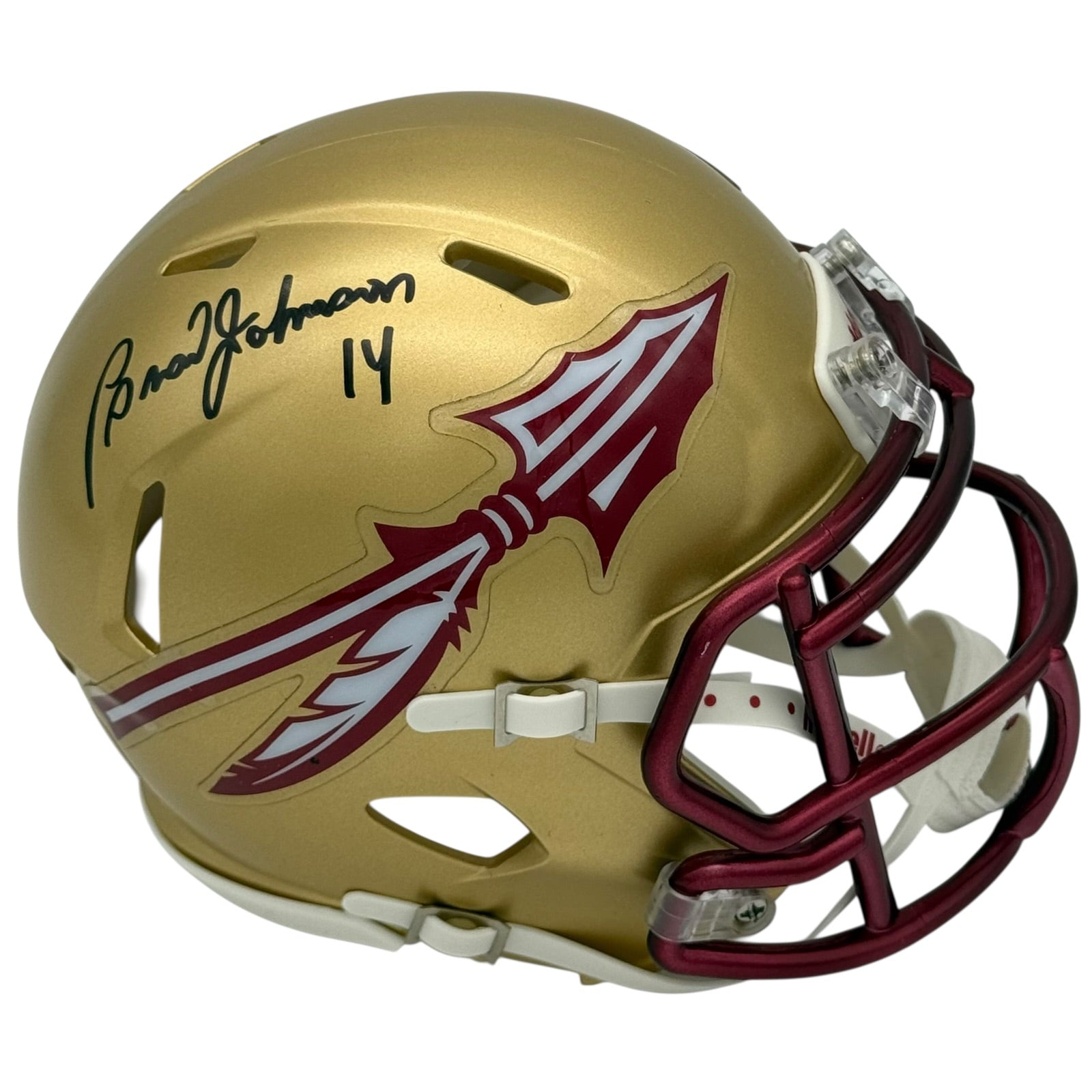 Brad Johnson Autographed Florida State Seminoles Mini Helmet- JSA