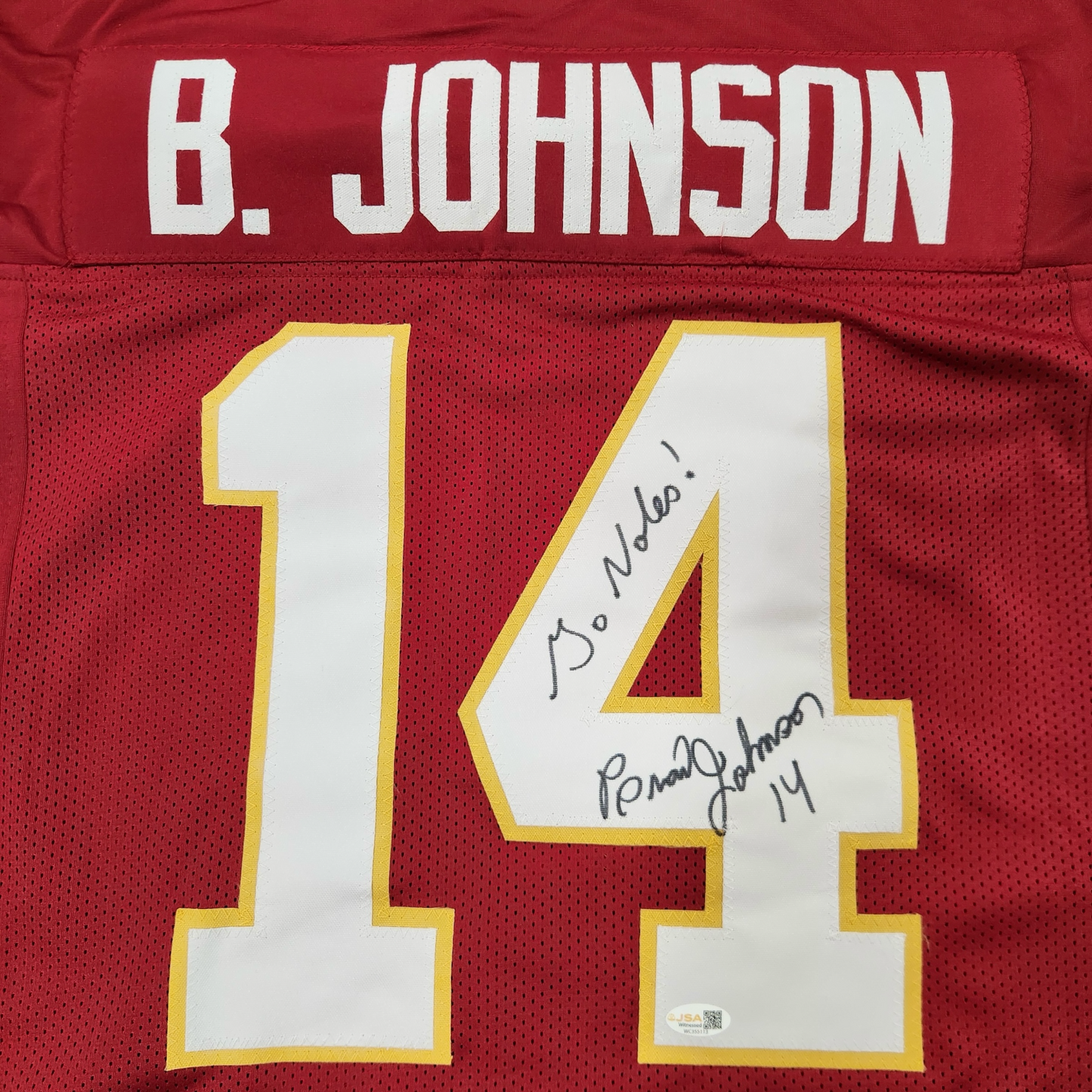 Brad Johnson Autographed Florida State (Garnet #14) Custom Jersey w/ Go Noles!- JSA