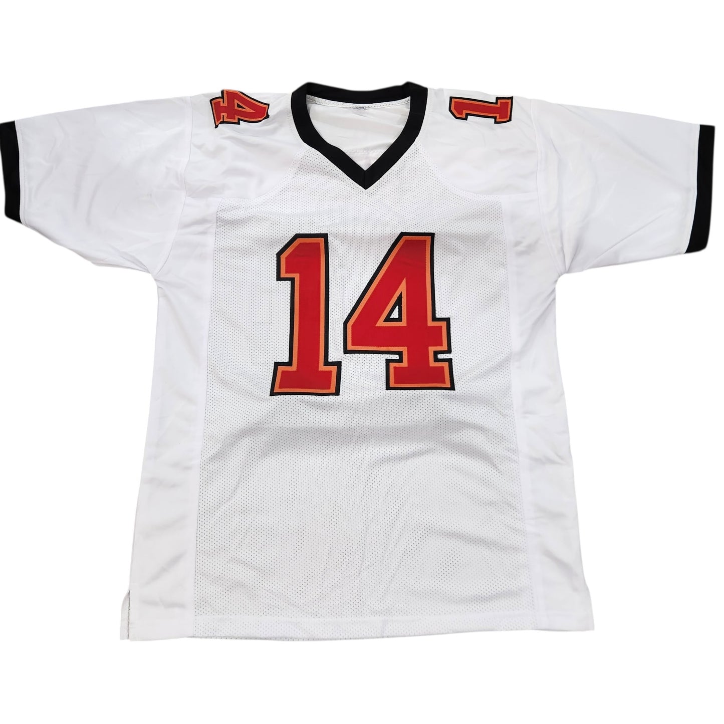 Brad Johnson Autographed Tampa Bay (White #14) Custom Jersey w/ SB XXXVII Champs - JSA
