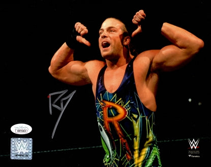 Rob Van Dam Autographed (Thumb Pointing Pose) Wrestling 8x10 Photo - JSA