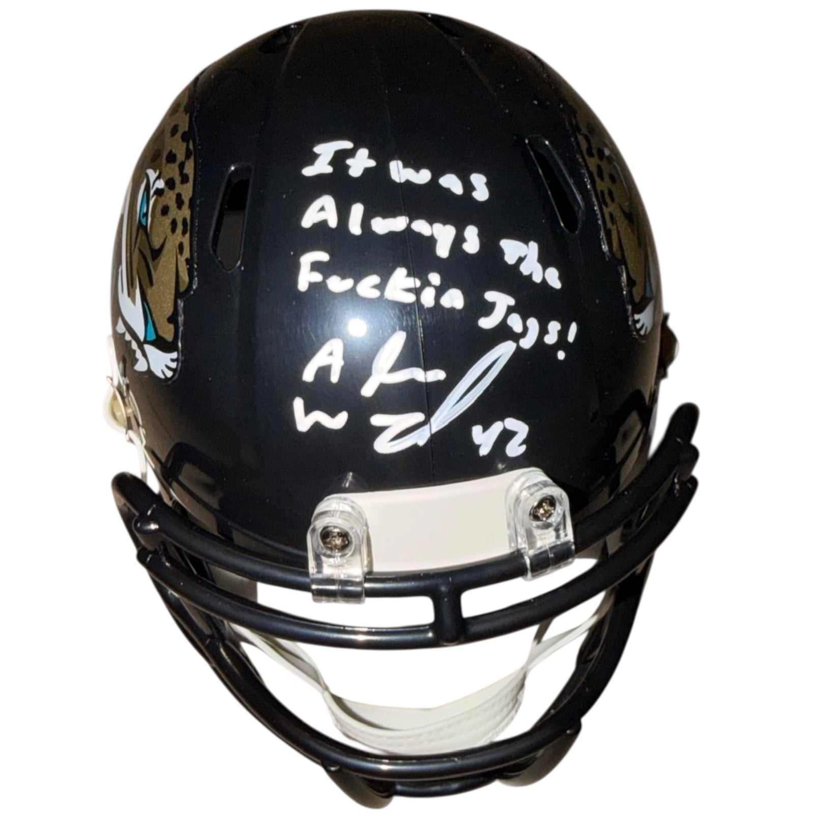 Andrew Wingard Autographed Jacksonville Jaguars (SPEED) Mini Helmet w/ 