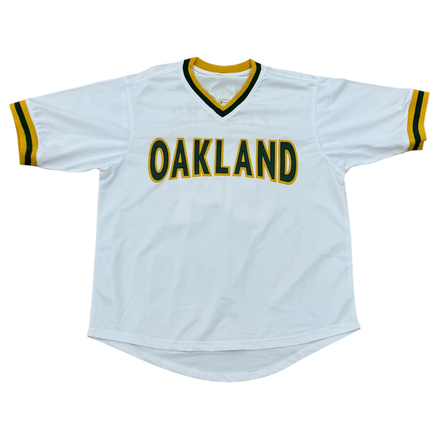 Rollie Fingers Autographed Oakland (White #34) Custom Jersey- JSA