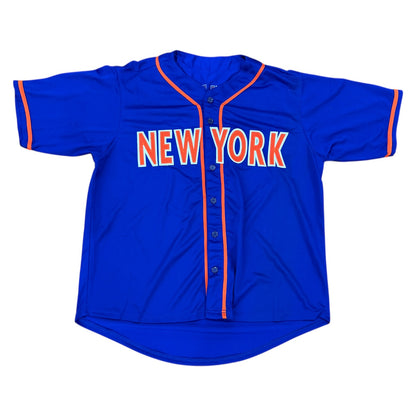 Darryl Strawberry Autographed New York Mets (Blue #18) Custom Jersey - JSA