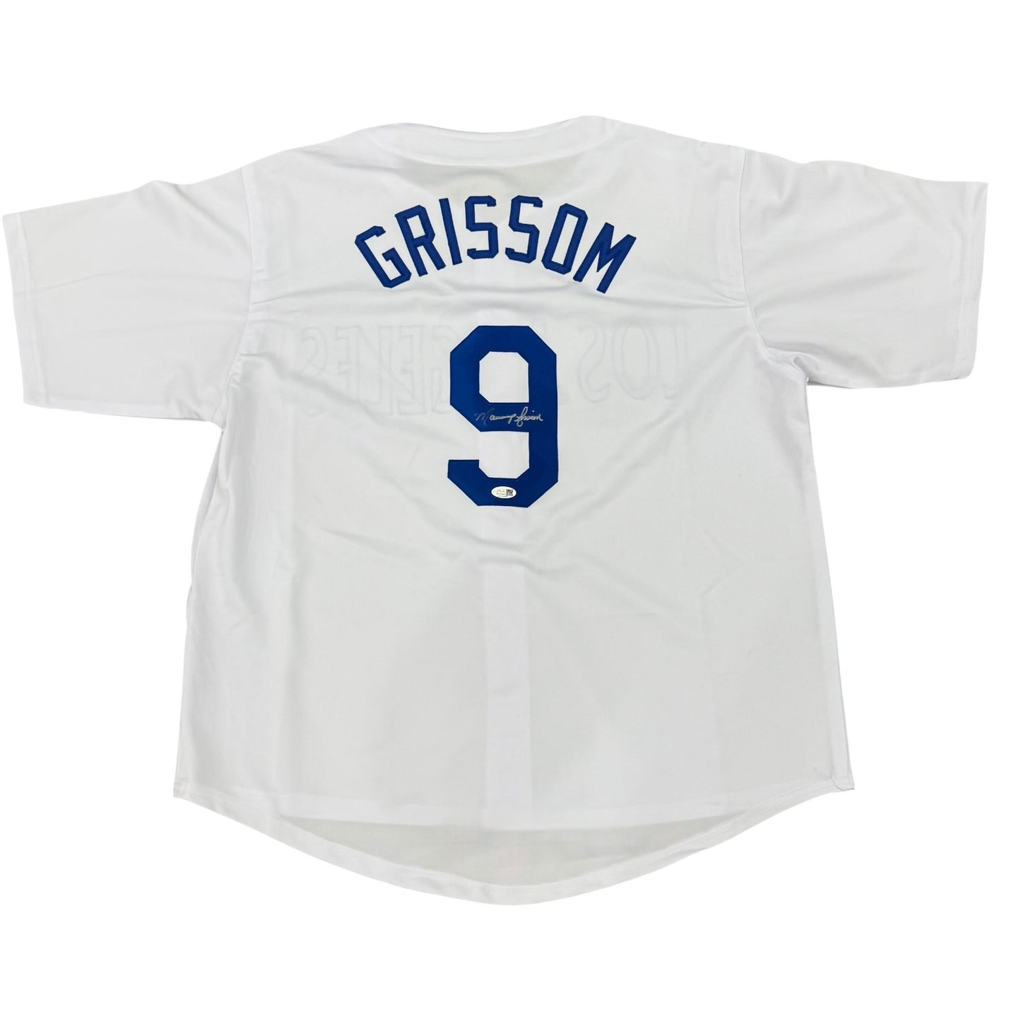 Marquis Grissom Autographed Los Angeles (White #9) Custom Jersey - JSA