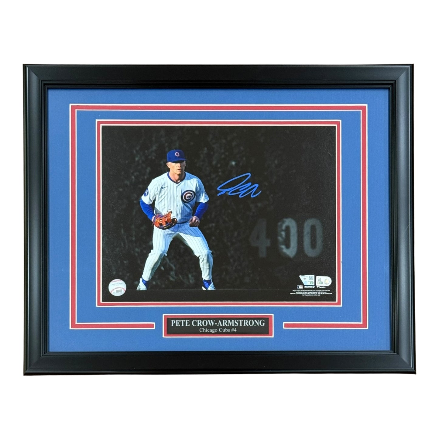 Pete Crow-Armstrong Autographed Chicago Cubs Deluxe Framed 11x14 Photo - Fanatics