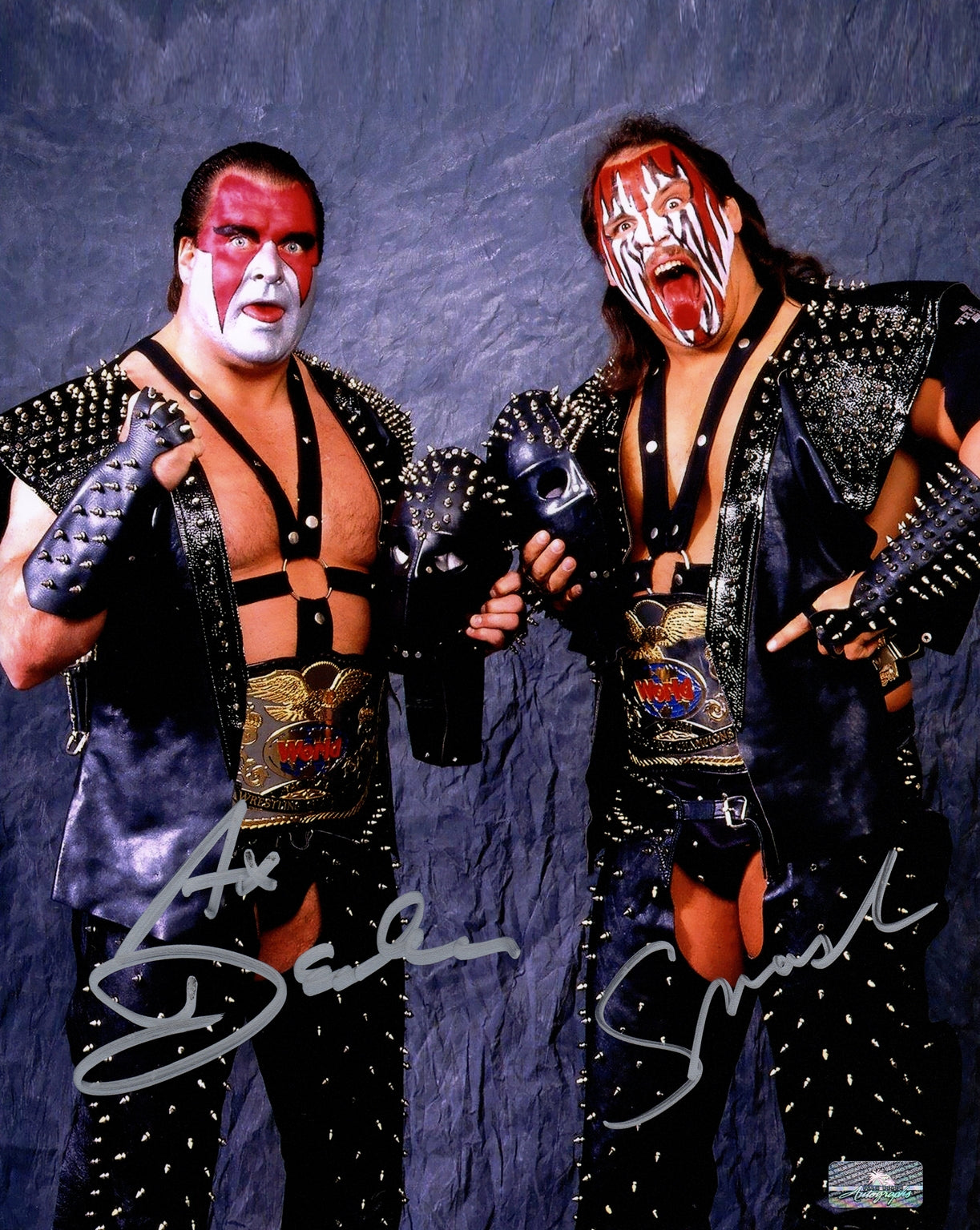 Demolition Ax And Smash Autographed WWE Wrestling 8x10 Photo