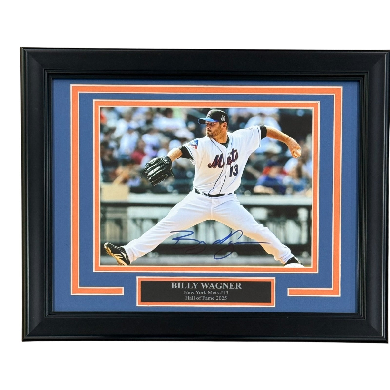 Billy Wagner Autographed New York Mets Deluxe Framed 8x10 Photo - JSA