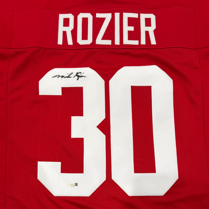 Mike Rozier Autographed Nebraska (Red #30) Custom Stitched Jersey - JSA
