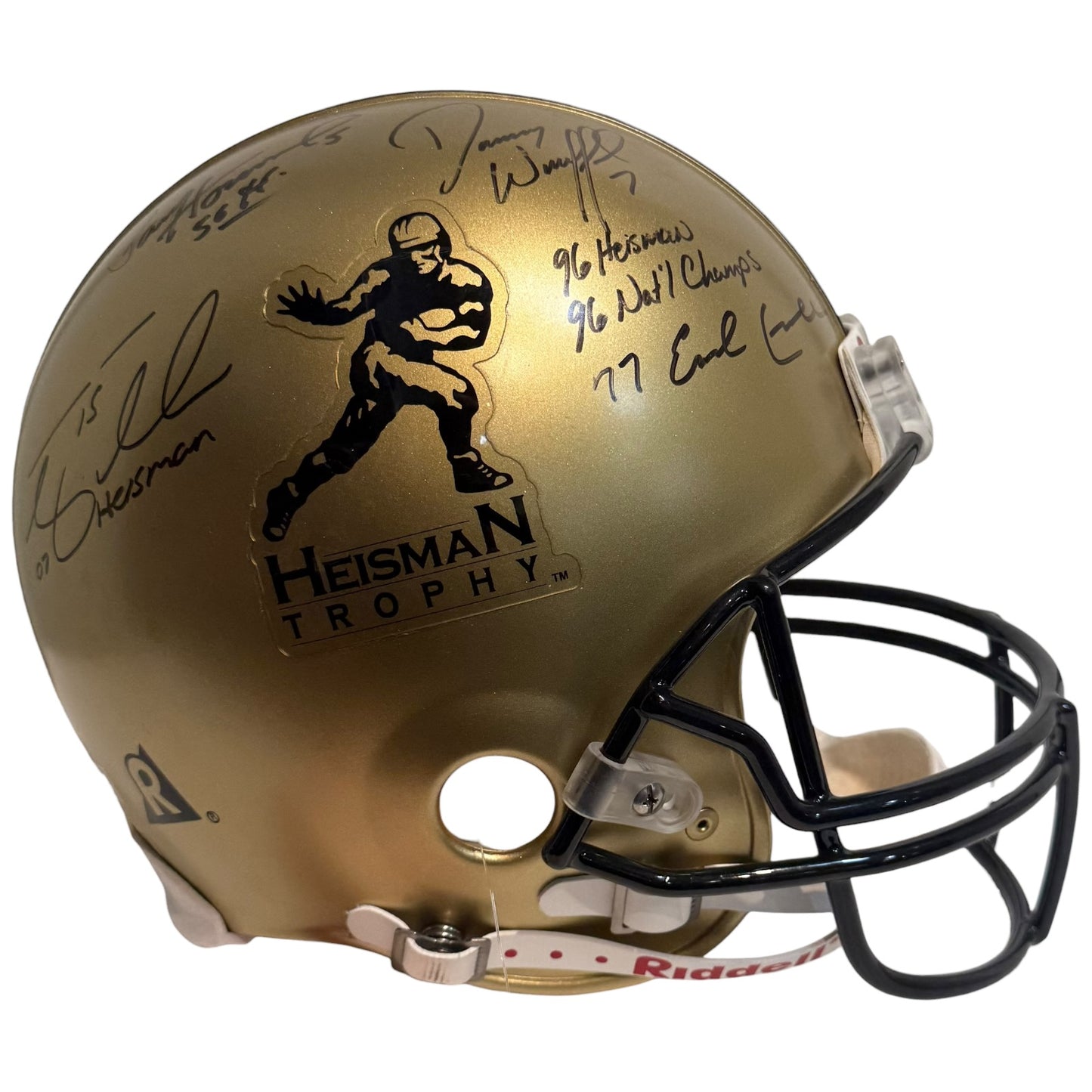 Heisman Trophy Winners Multi Autographed Heisman Authentic Proline Helmet - 7 Signatures